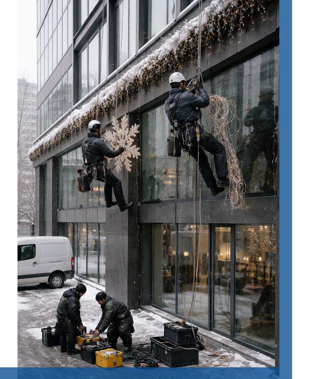 Демонтаж новогоднего оформления в Вязьме от 5655 р. | ВЫСОТНИК-Взь