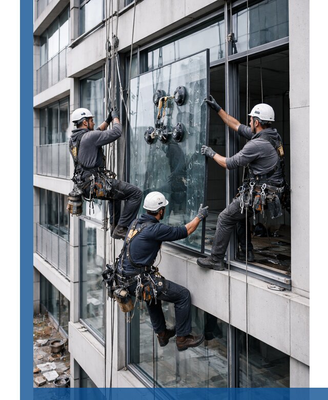 Фасадное остекление и монтаж витражей зданий в Вязьме под ключ