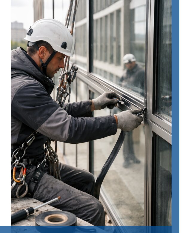 Ремонт витражных конструкций в Вязьме от 3599 р. | ВЫСОТНИК-Взь