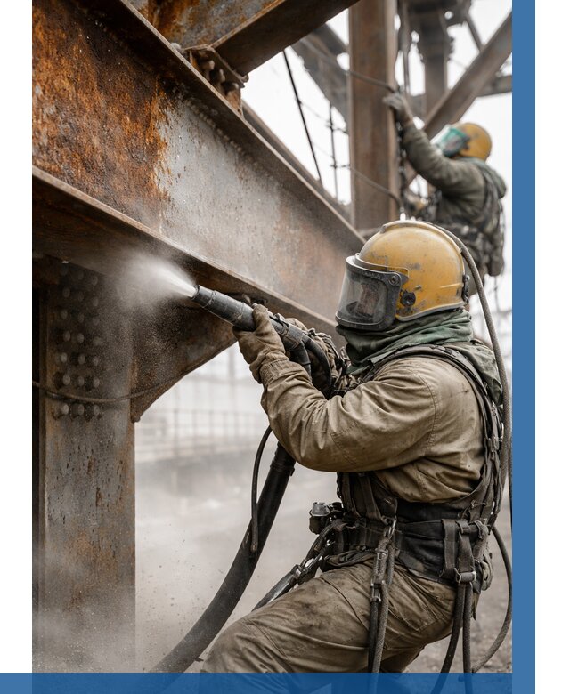 Пескоструйная очистка металлоконструкций в Вязьме по 617 р.  ВЫСОТНИК-Взь