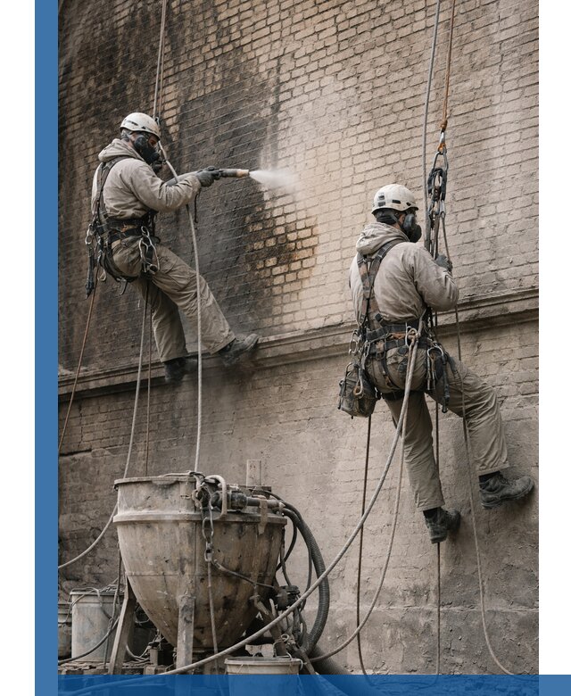 Пескоструйная очистка фасадов в Вязьме профессионально