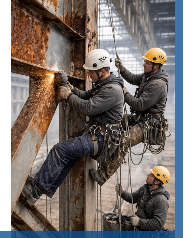 Зачистка металла от ржавчины в Вязьме от 360 р. | ВЫСОТНИК-Взь