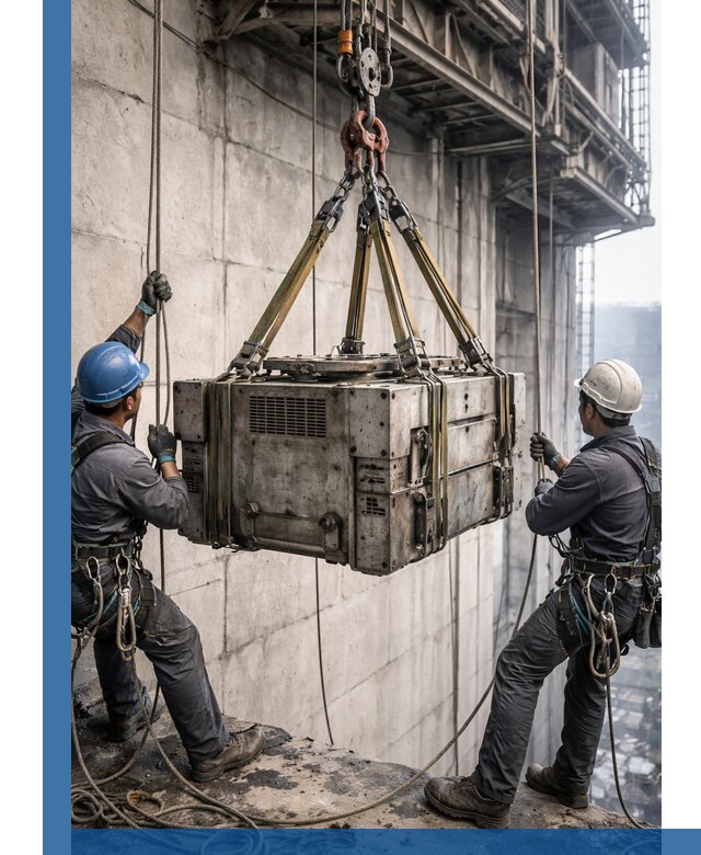 Такелажные работы на высоте, подъем и монтаж грузов в Вязьме