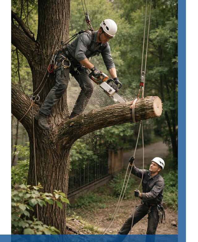 Спил деревьев альпинистами в Вязьме от 8226 р. | ВЫСОТНИК-Взь