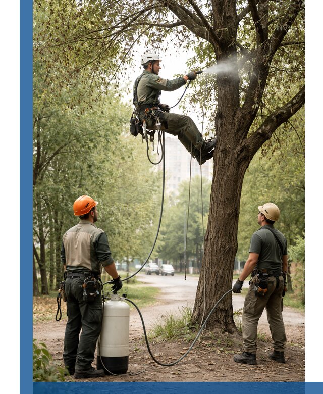 Обработка деревьев от вредителей в Вязьме профессиональная защита