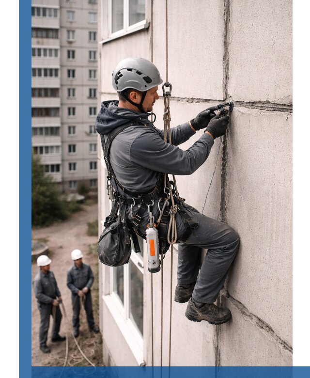 Обследование межпанельных швов и герметизация в Вязьме