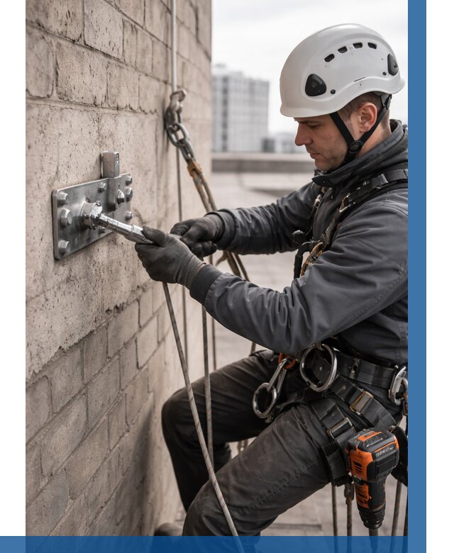 Установка анкерных точек в Вязьме от 3599 р. | ВЫСОТНИК-Взь